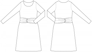 sewing pattern Kleid Ladaux