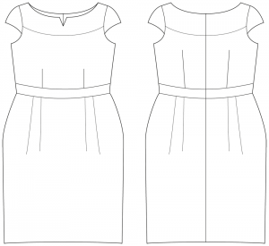 sewing pattern Kleid Voiron