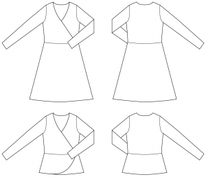sewing pattern Kleid Drage
