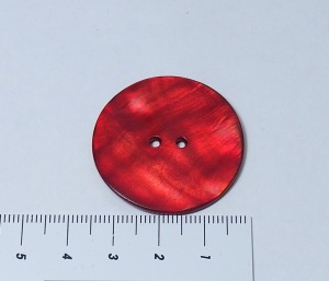 Perlmuttknopf Rot