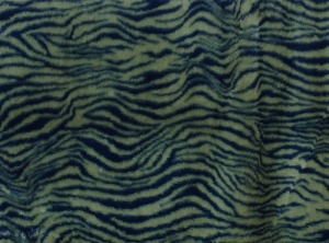 Fellimitat Zebra Grün/ Blau