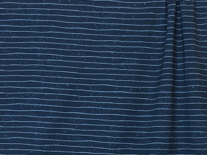 Baumwolljersey Stripes Blau
