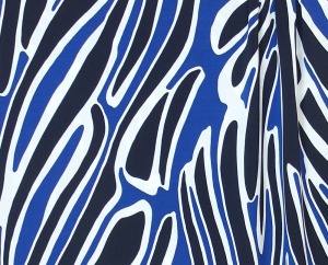 Viscosejersey Zebra Blau