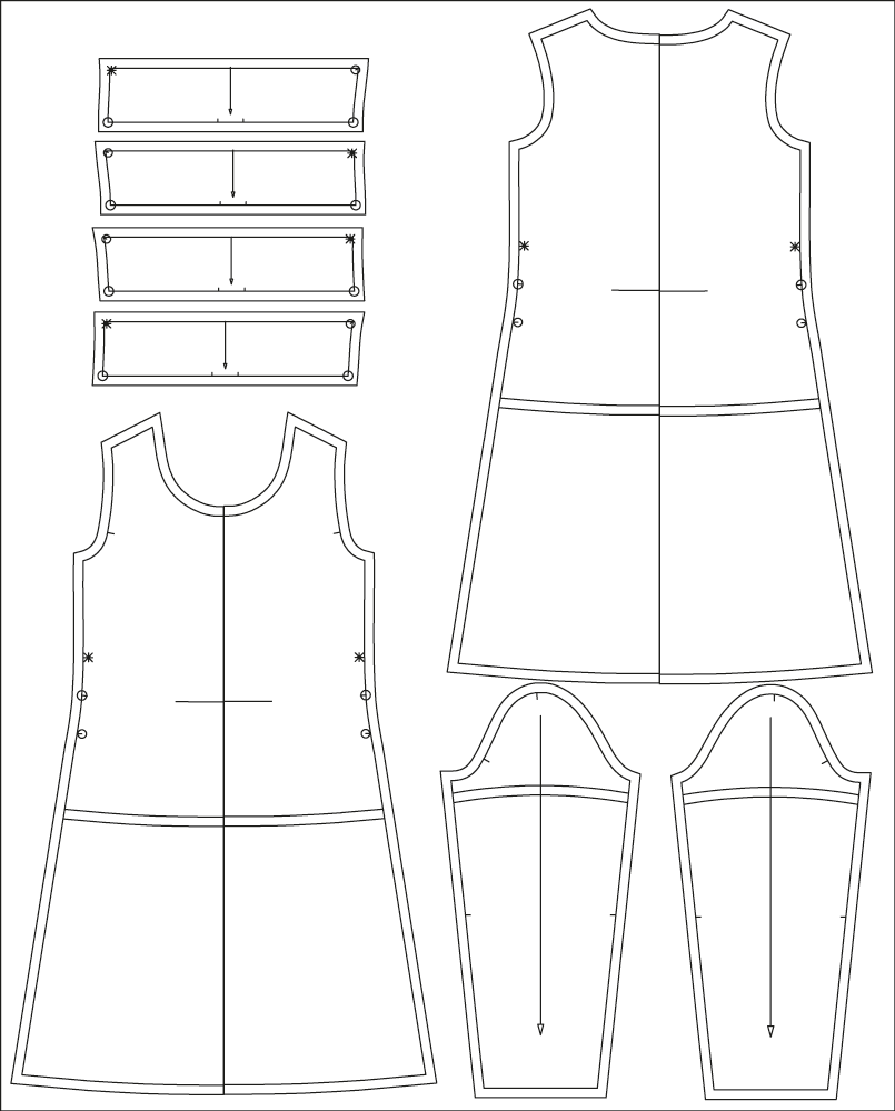 sewing pattern Kleid Ladaux