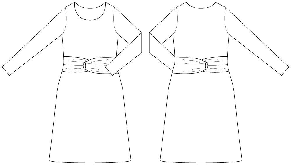 sewing pattern Kleid Ladaux