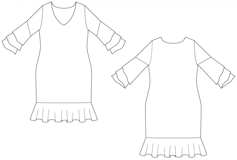 sewing pattern Kleid Millau