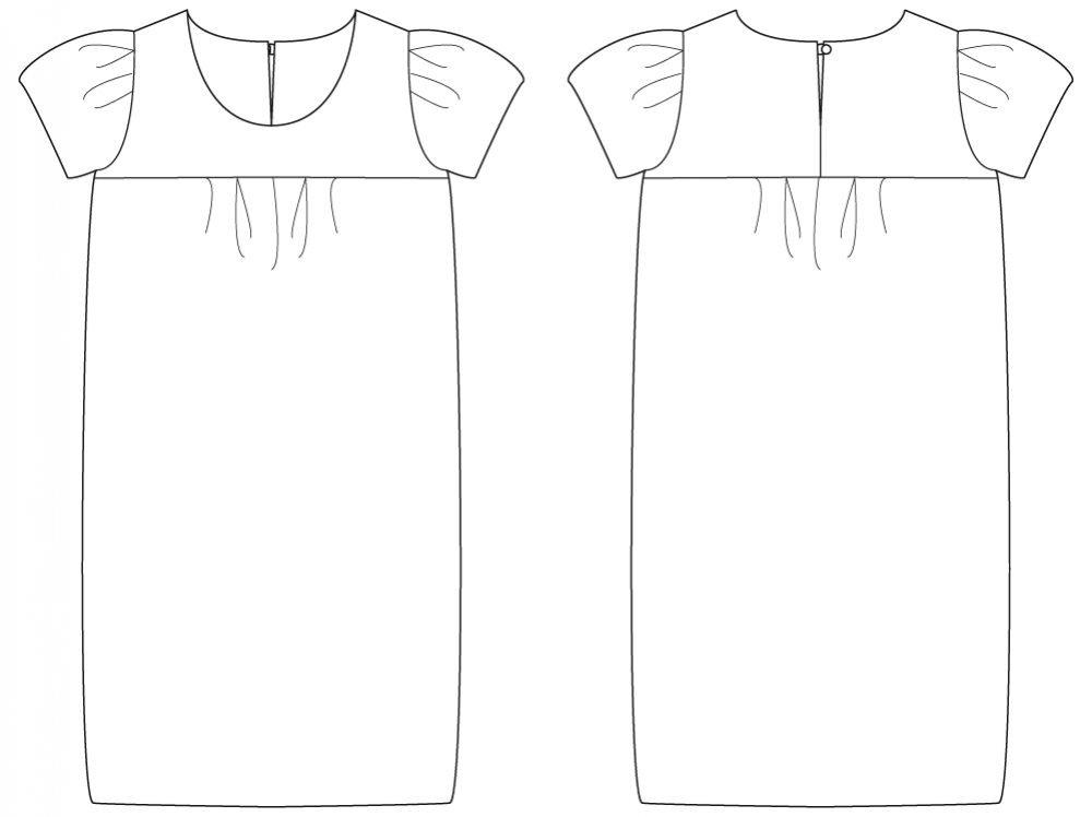 sewing pattern Kleid Smakt