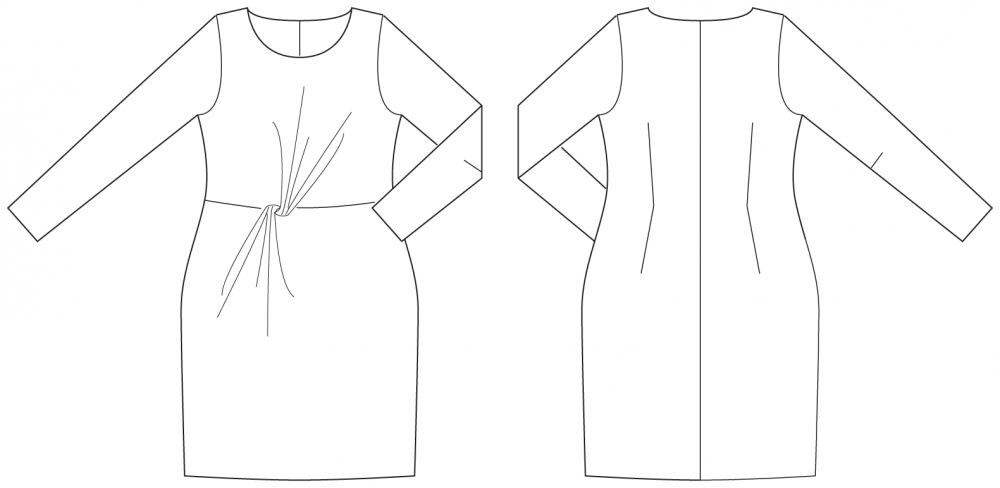 sewing pattern Kleid Heede