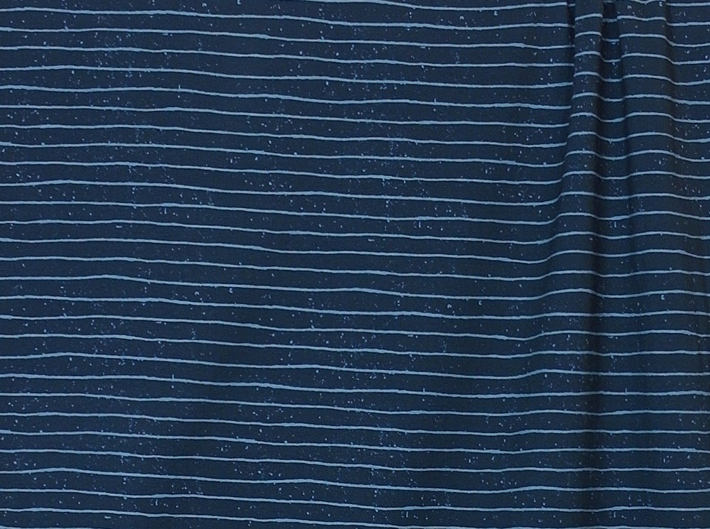 Baumwolljersey Stripes Blau