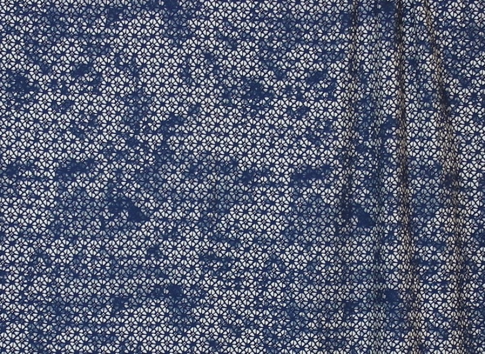Viscosecrepe Batik Blau Toptex