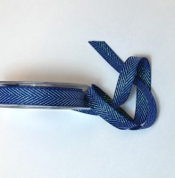 Schnittmuster Glitzer-Ripsband Blau