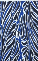 Schnittmuster Viscosejersey Zebra Blau
