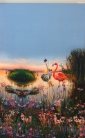 Schnittmuster Baumwolljersey- Rapport Flamingo Stenzo